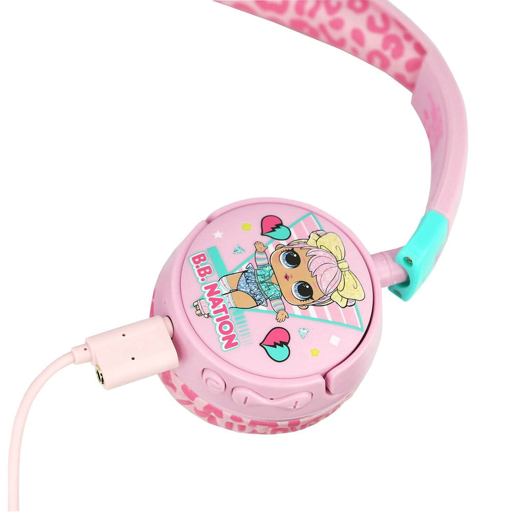 OTL L.O.L. Surprise On-Ear Bluetooth Headset til Børn - Lyserød / Blå