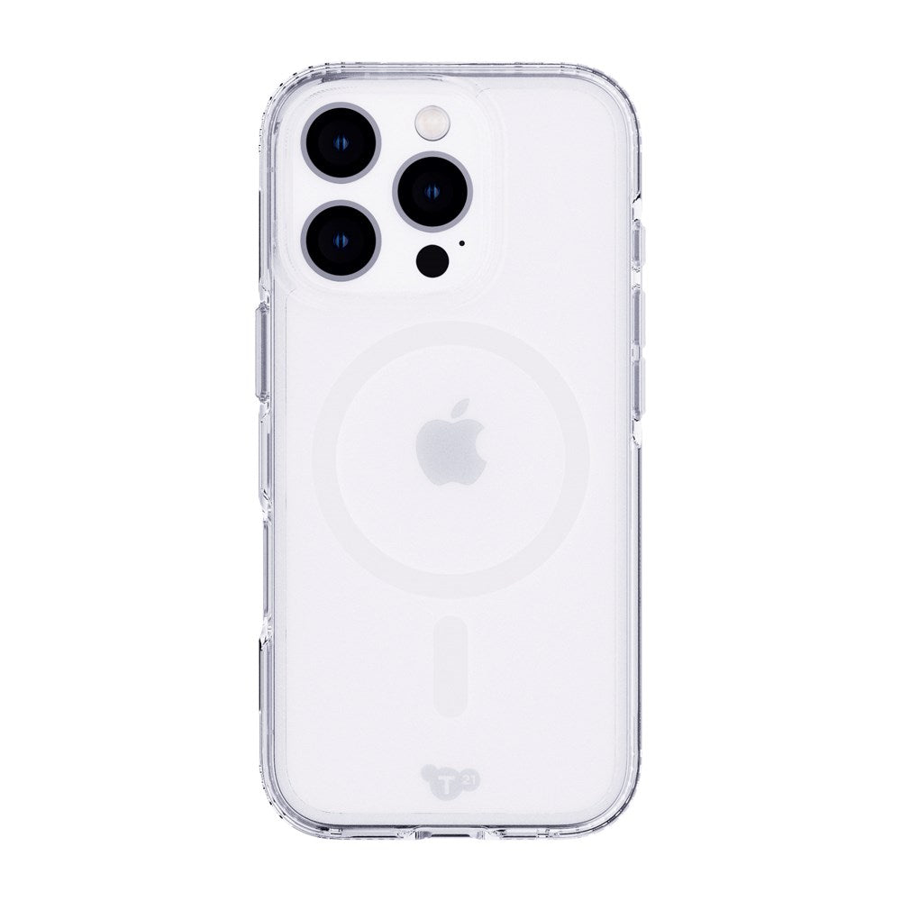 iPhone 16 Pro Tech21 EVO Clear Bagside Cover - MagSafe Kompatibel - Transparent