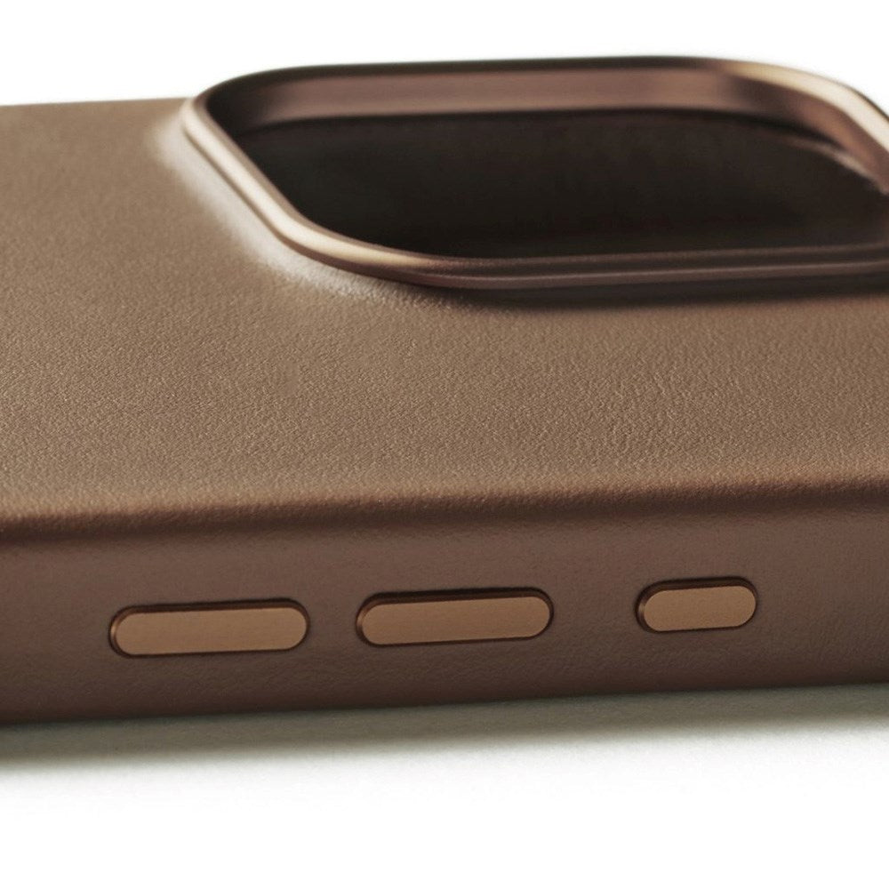 Mujjo iPhone 16 Pro Max Leather Cover - MagSafe Kompatibel - Tan
