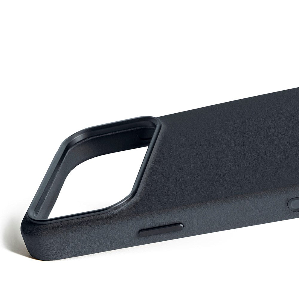 iPhone 17 Pro Max Mujjo Leather Cover - MagSafe Kompatibel - Basalt