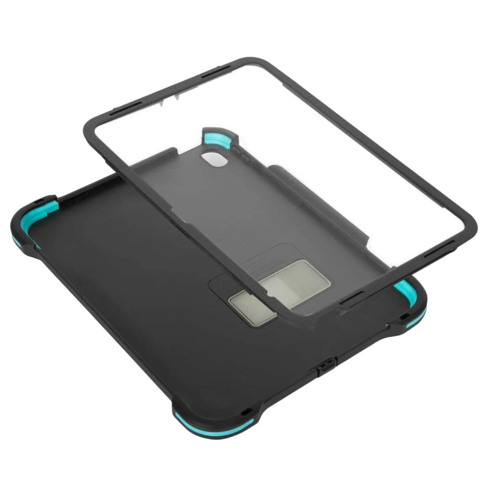 Targus iPad 11" (2025) / iPad 10.9" (2024 / 2022) Håndværker Tablet Cover m. Skærmbeskyttelse og Ståfunktion - Sort / Lyseblå