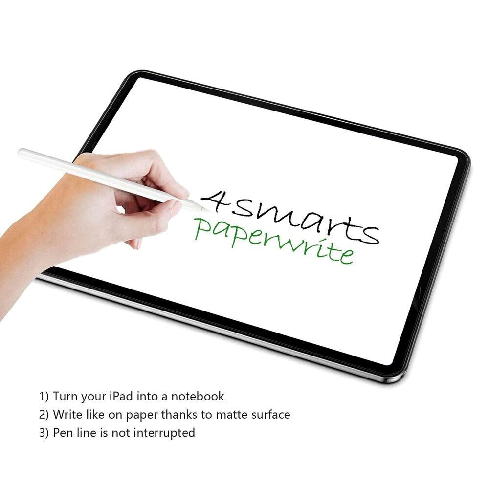 iPad 10.2" (2021 / 2020 / 2019) 4smarts Paperwrite Skærmbeskyttelse - Gennemsigtig