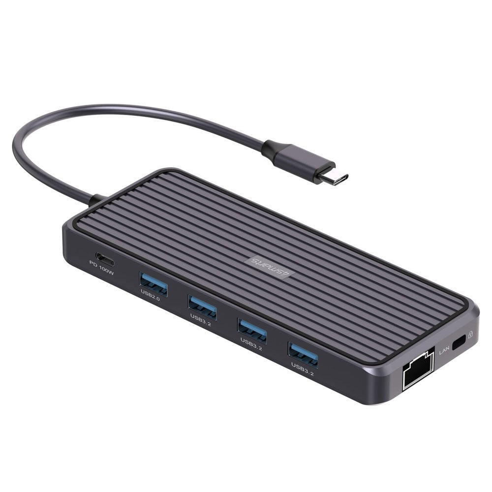 4smarts 100W SmartDock 11-i-1 USB-C Docking Station - Sort