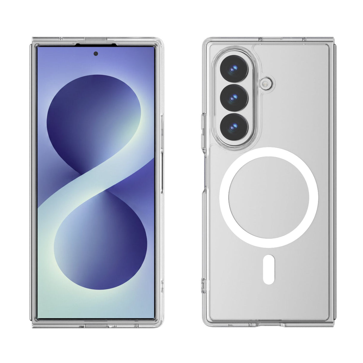 Samsung Galaxy Z Fold8 Ultra 4Smarts 360° Protection Set m. Bagside Cover & Skærmbeskyttelse - Gennemsigtig