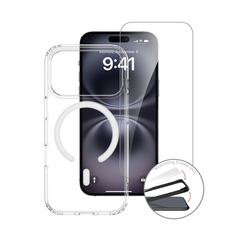 iPhone 18 Pro / 17 Pro 4Smarts 360° Protection Set m. Bagside Cover & Skærmbeskyttelse - MagSafe Kompatibel - Gennemsigtig