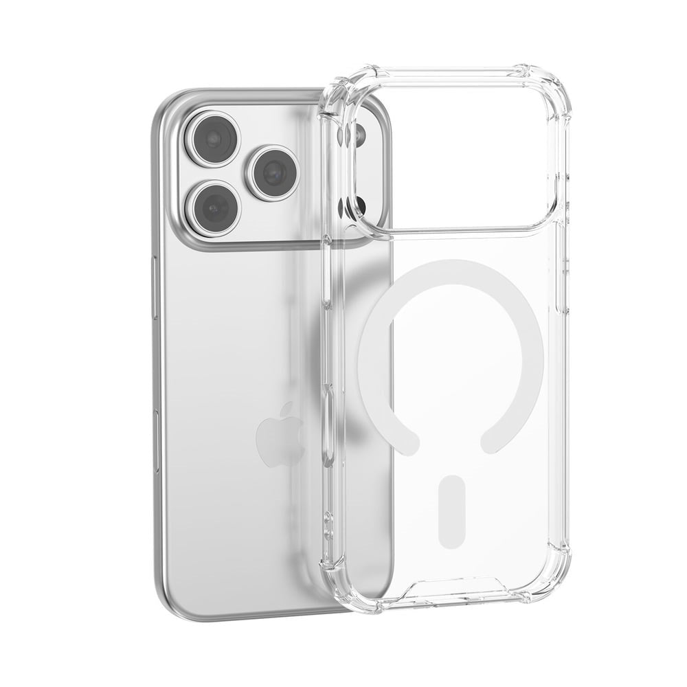 iPhone 18 Pro / 17 Pro 4Smarts IBIZA Hybrid Bagside Cover - MagSafe Kompatibel - Gennemsigtig