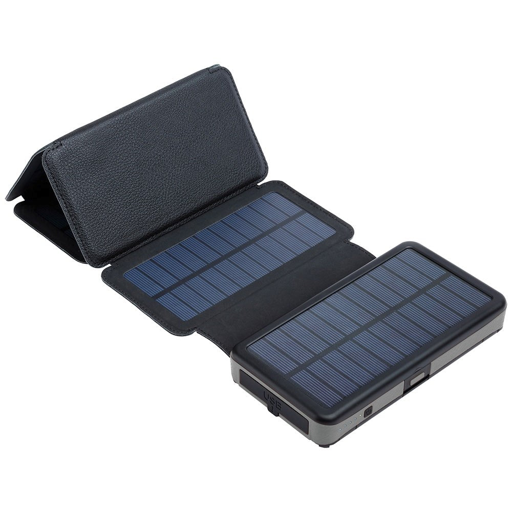 Sandberg 20W Solar Water Resistant PowerBank m. 2 x USB-A & 1 x USB-C - 20000mAh - Sort