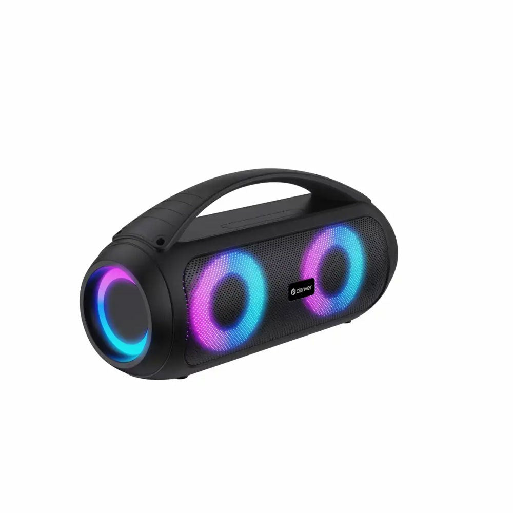 Denver BTG-618 Bluetooth Højtaler m. Indbygget LED Lys - Sort