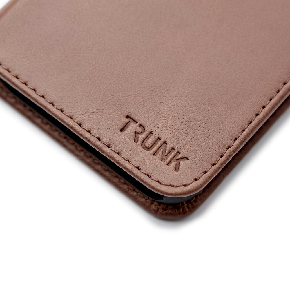 Trunk iPhone 12 Pro Max Ægte Læder Cover - 2-i-1 Design - Brun