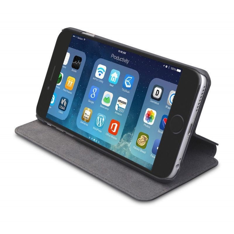 iPhone 6 Plus / 6s Plus dbramante1928 Frederiksberg 2 Ægte Læder Cover m. Kortlomme Sort