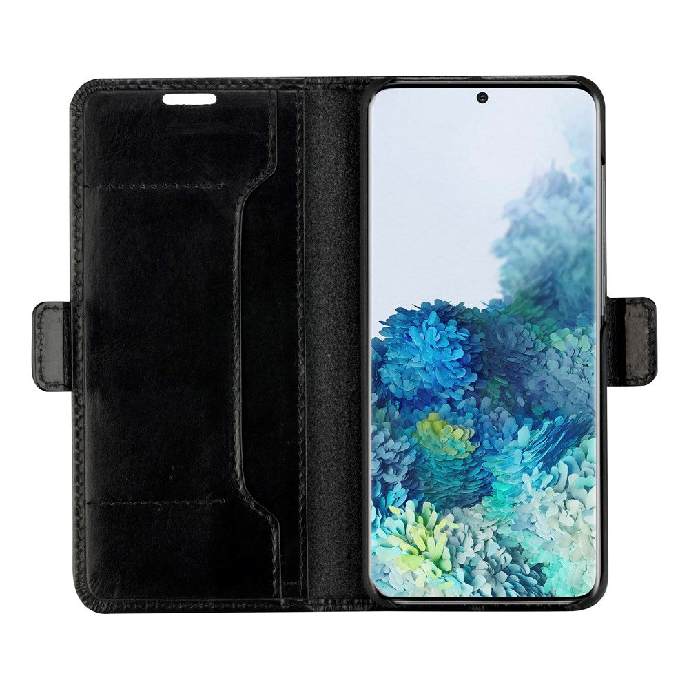 Samsung Galaxy S20+ (Plus) - dbramante1928 Copenhagen Slim Ægte Læder Flip Cover m. Pung - Black