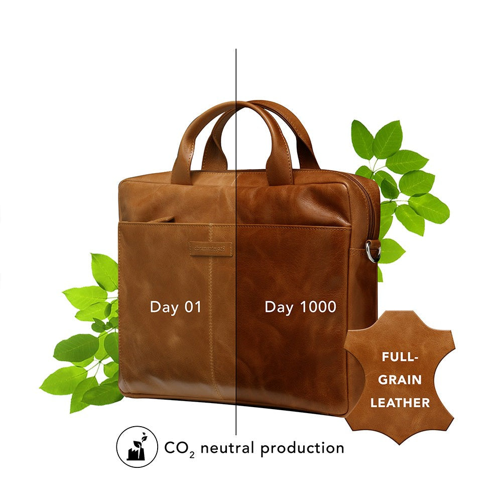 dbramante1928 Amalienborg Business Ægte Læder MacBook / Laptop Taske (260 x 360mm) 2. Gen - Tan