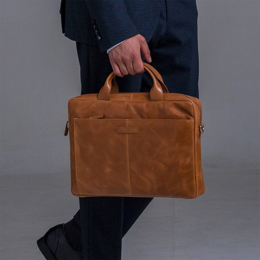 dbramante1928 Amalienborg Business Ægte Læder MacBook / Laptop Taske (260 x 360mm) 2. Gen - Tan