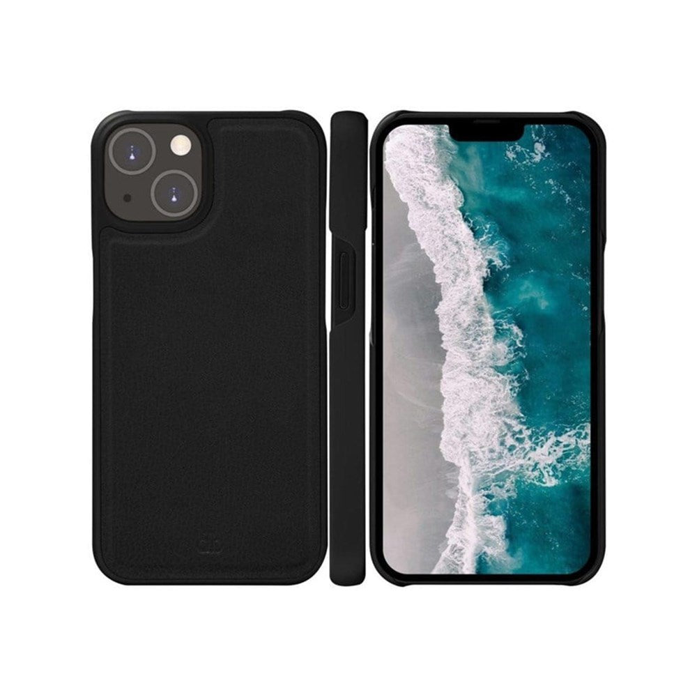 iPhone 14 / 13 dbramante1928 Stockholm Læder Magnet Flip Cover 2-i-1 - Black