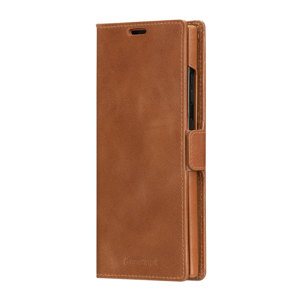 Samsung Galaxy S23 Ultra dbramante1928 Lynge Ægte Læder Magnet Flip Cover - Tan