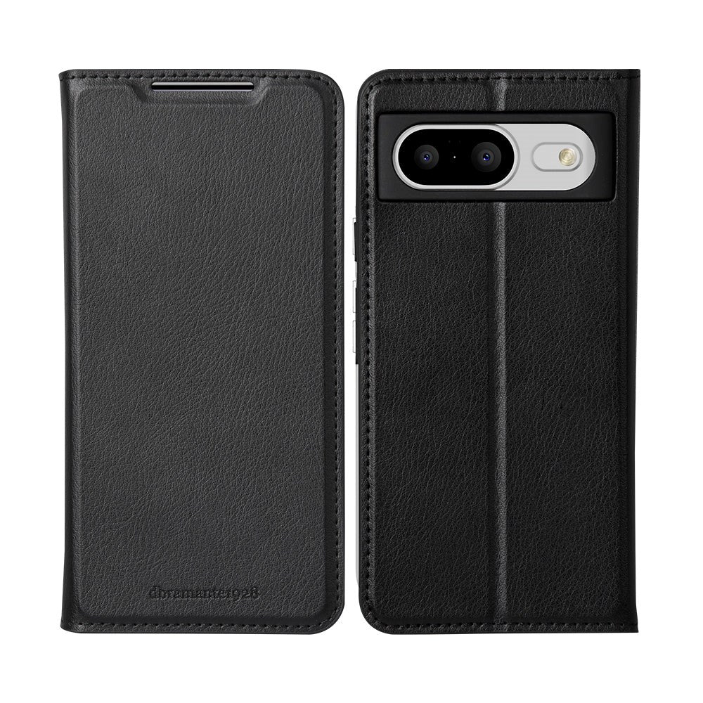 Google Pixel 8 dbramante1928 Oslo Ultra-Slim Læder Flip Cover m. Pung - Sort