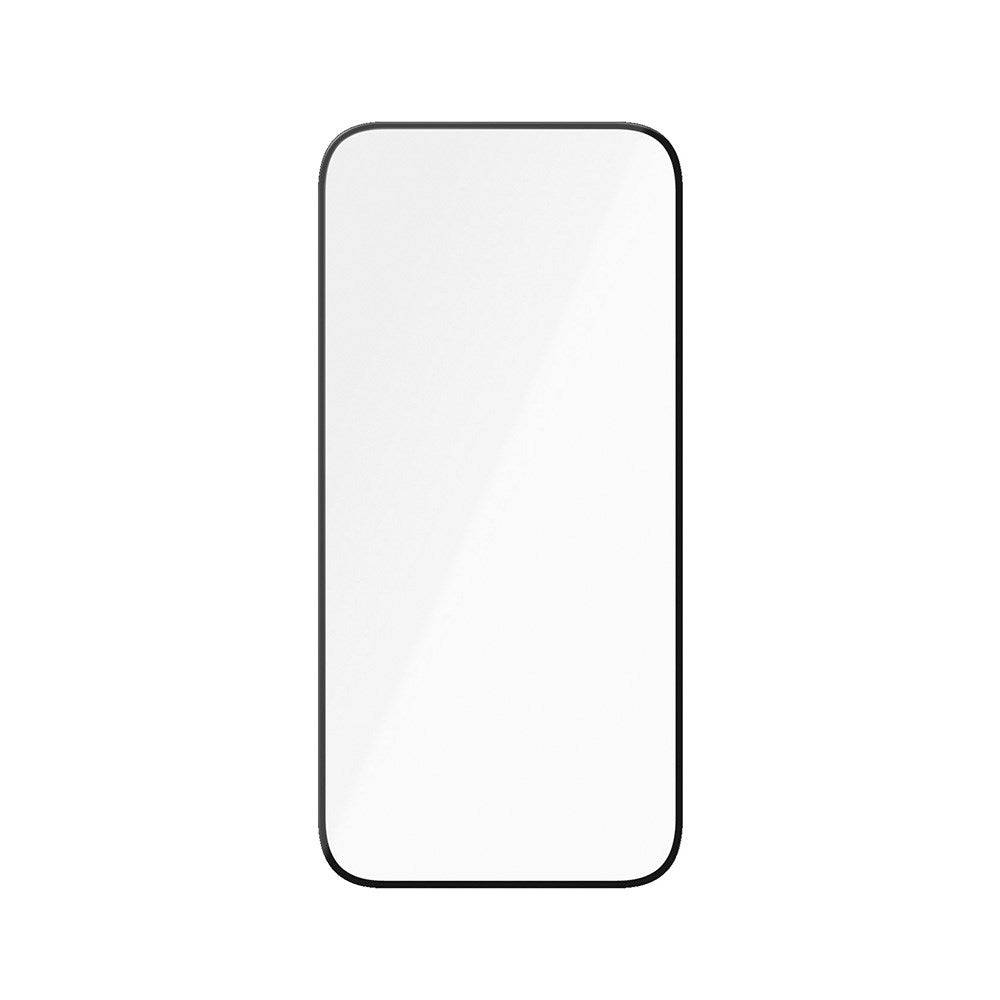 iPhone 15 / 16 PanzerGlass Ultra Wide Fit Ceramic Beskyttelsesglas m. EasyAligner - Sort Kant