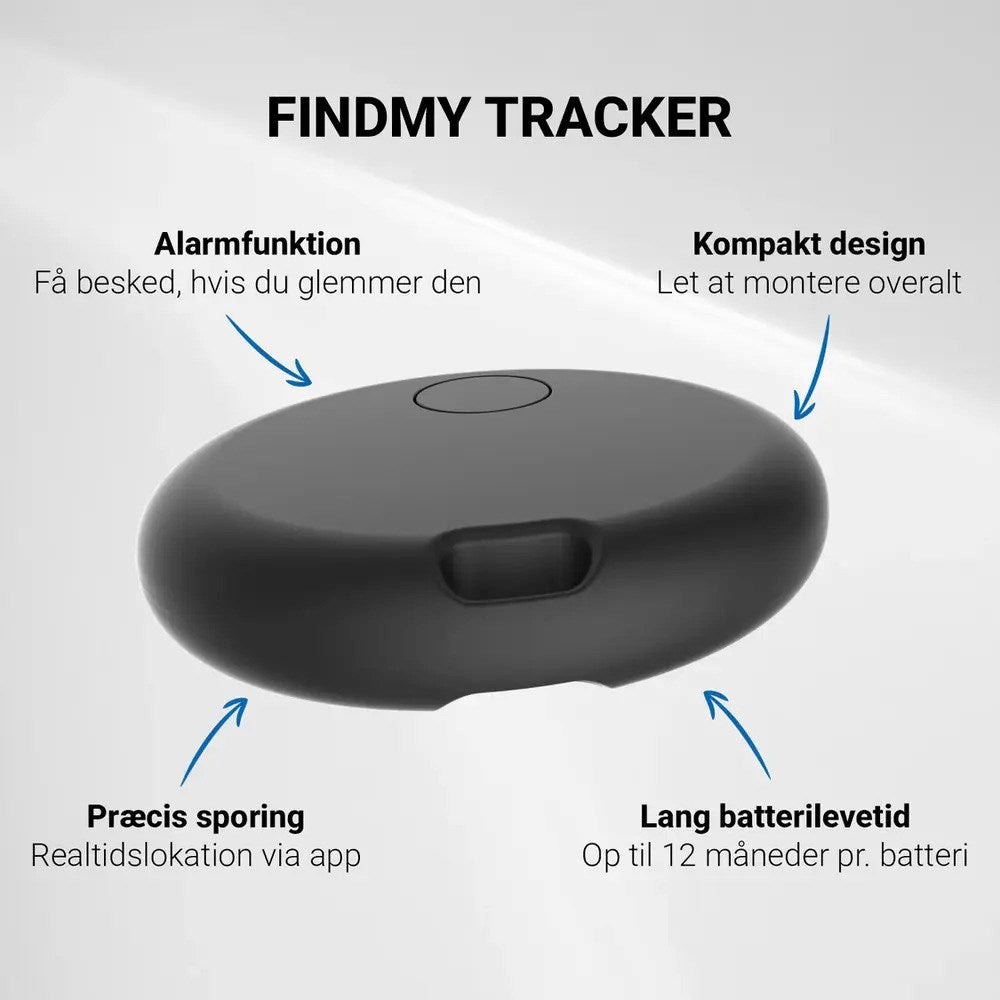 Zmartgear Bluetooth GPS Sporingsenhed - Kompatibel med Apple Find My - Sort