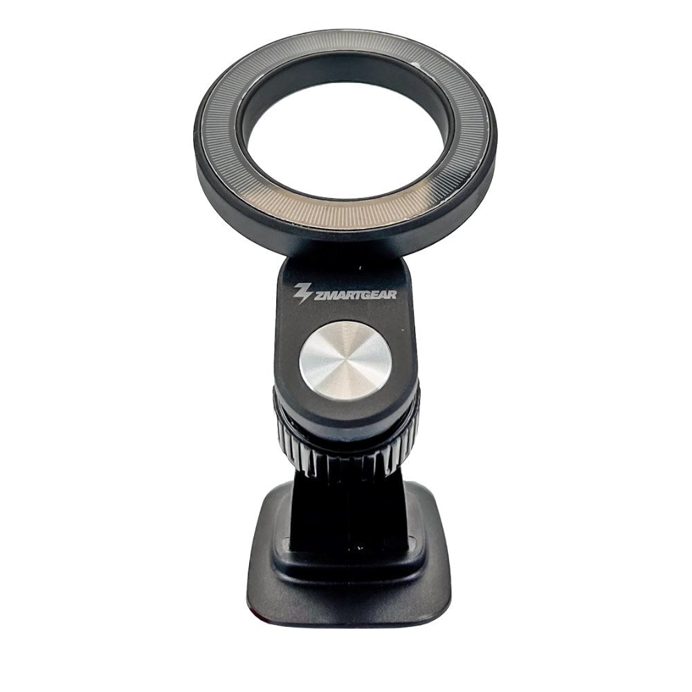 Zmartgear Mobilholder til Bil m. Trådløs Opladning - Instrumentbræt - MagSafe Kompatibel - Sort