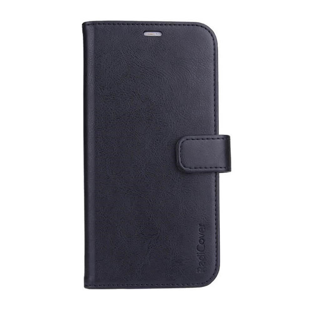 RadiCover Samsung Galaxy S20 - Vegansk Læder Flip Cover - 86% Strålingsbeskyttelse - Sort