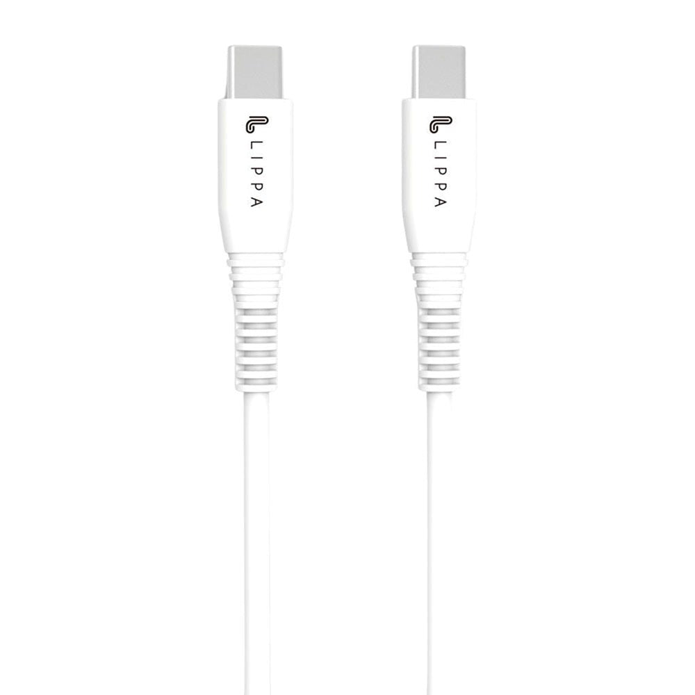Lippa Kabel USB-C til USB-C 15W - 1m - Hvid