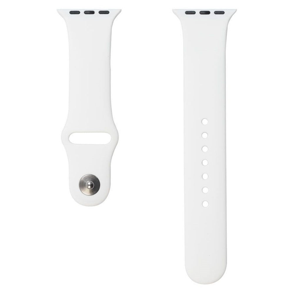 Apple Watch (42/44/SE/45/46/49mm) Lippa Silikone Rem - Hvid
