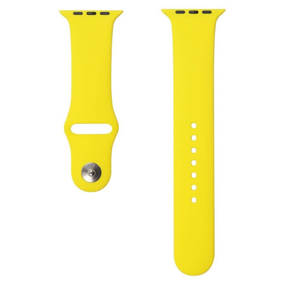 Apple Watch (42/44/SE/45/46/49mm) Lippa Silikone Rem - Gul