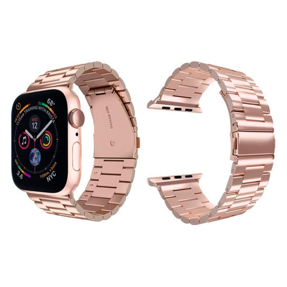Lippa Apple Watch (38/40/SE/41/42mm) Rem i Rustfri Stål - Rose Gold