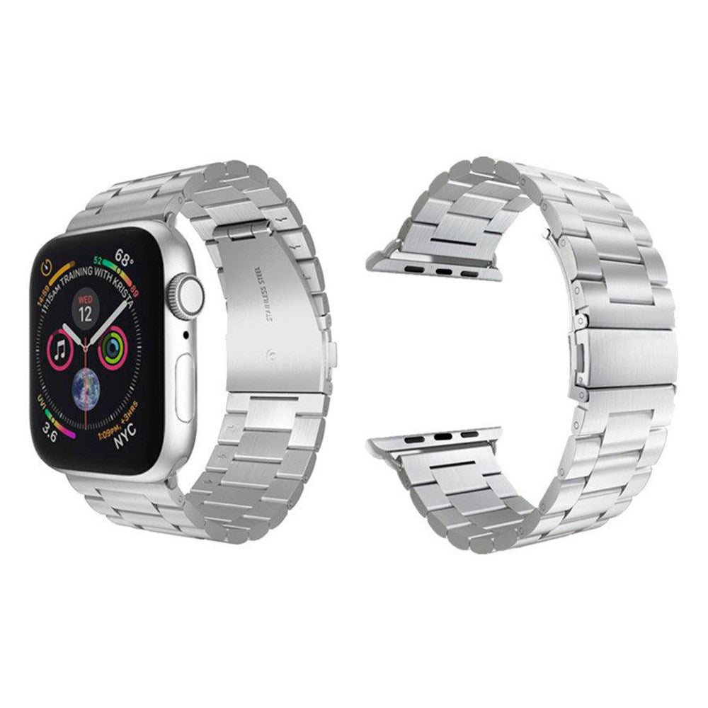 Lippa Apple Watch (38/40/SE/41/42mm) Rem i Rustfri Stål - Sølv