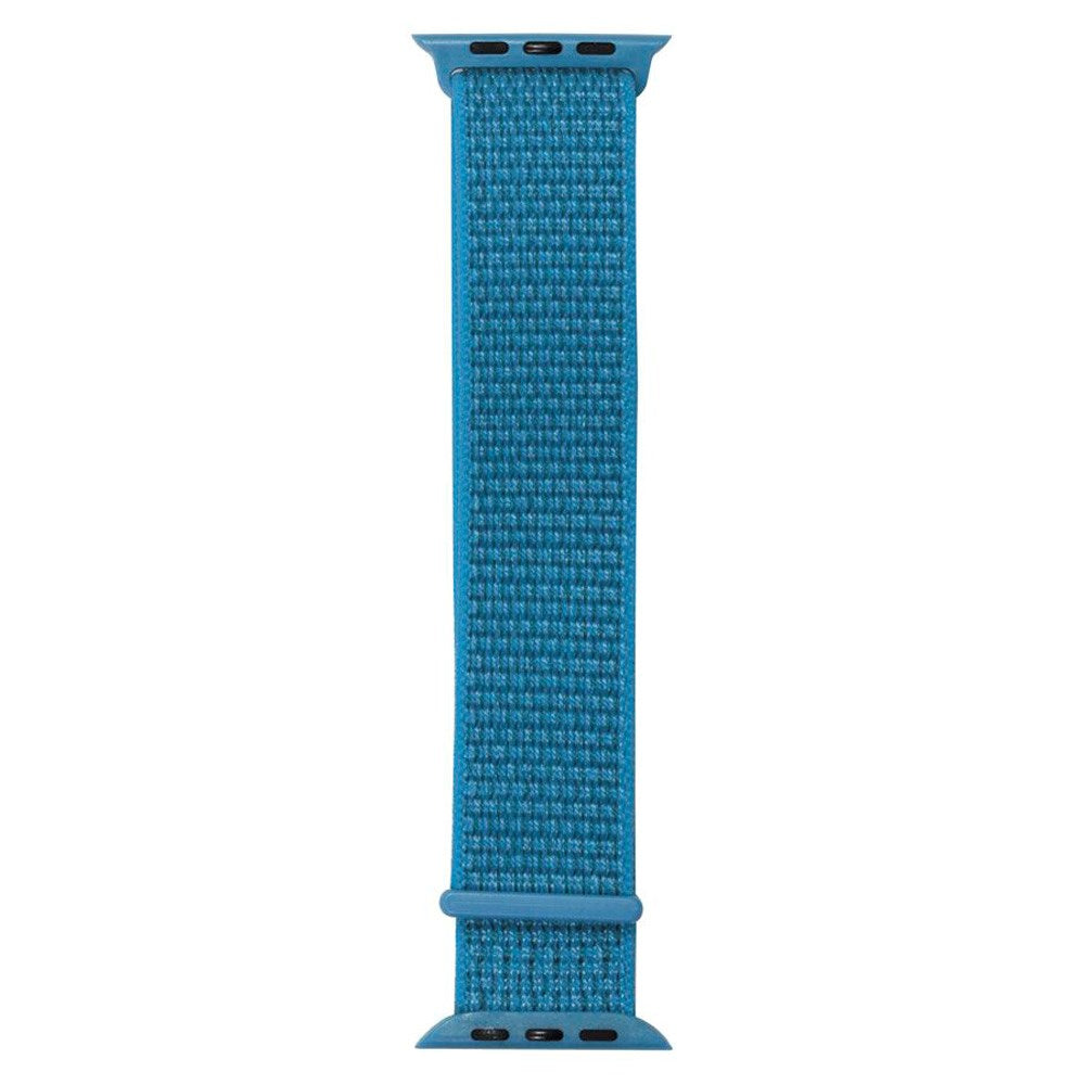 Apple Watch (42/44/SE/45/46/49mm) Lippa Nylonrem - Lyseblå