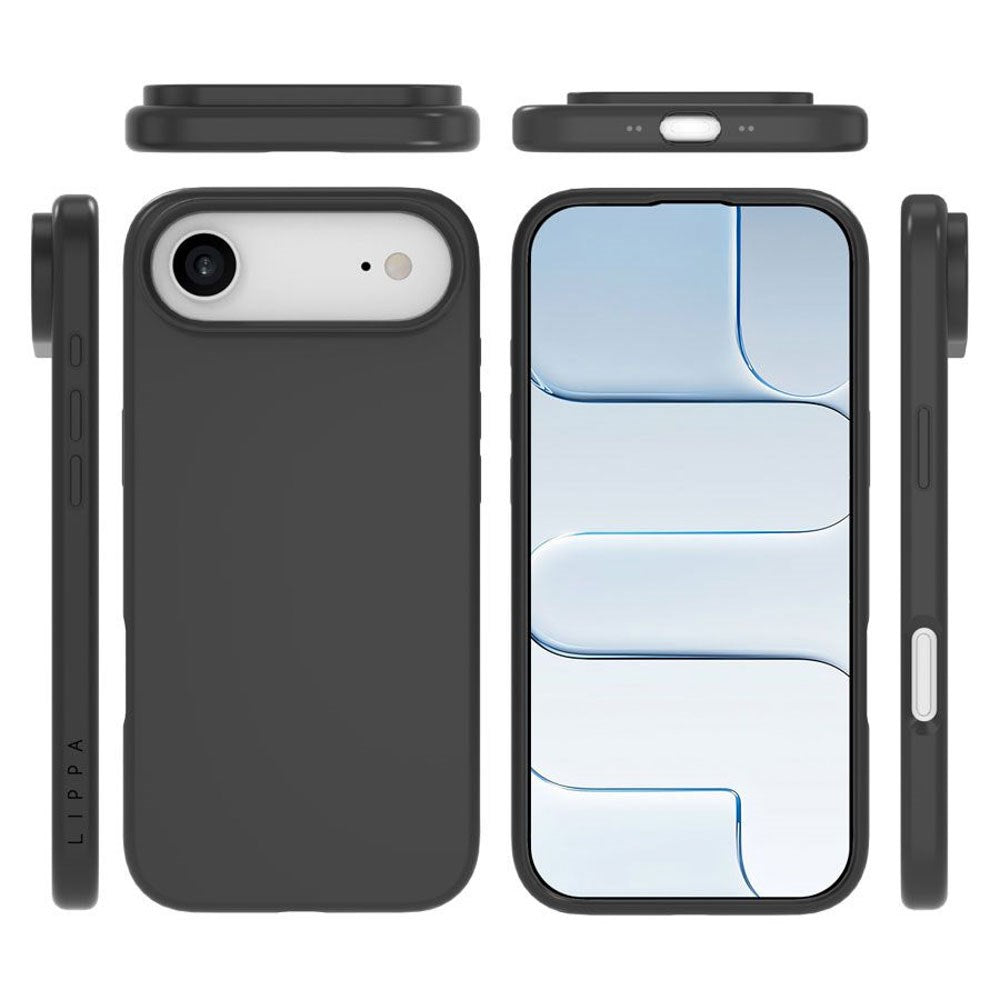 iPhone Air Lippa Silikone Bagside Cover - MagSafe Kompatibel - Sort