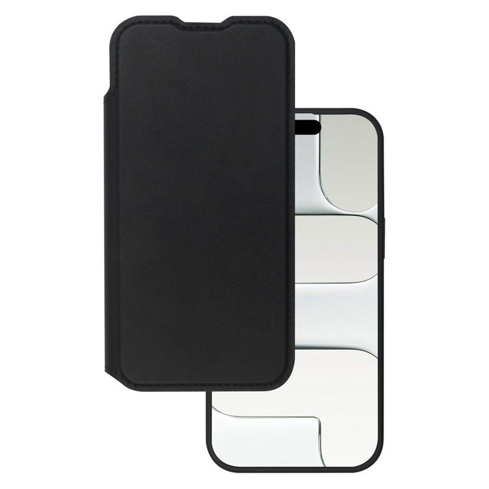 iPhone Air Lippa Kunstlæder Wallet Flip Cover - Sort