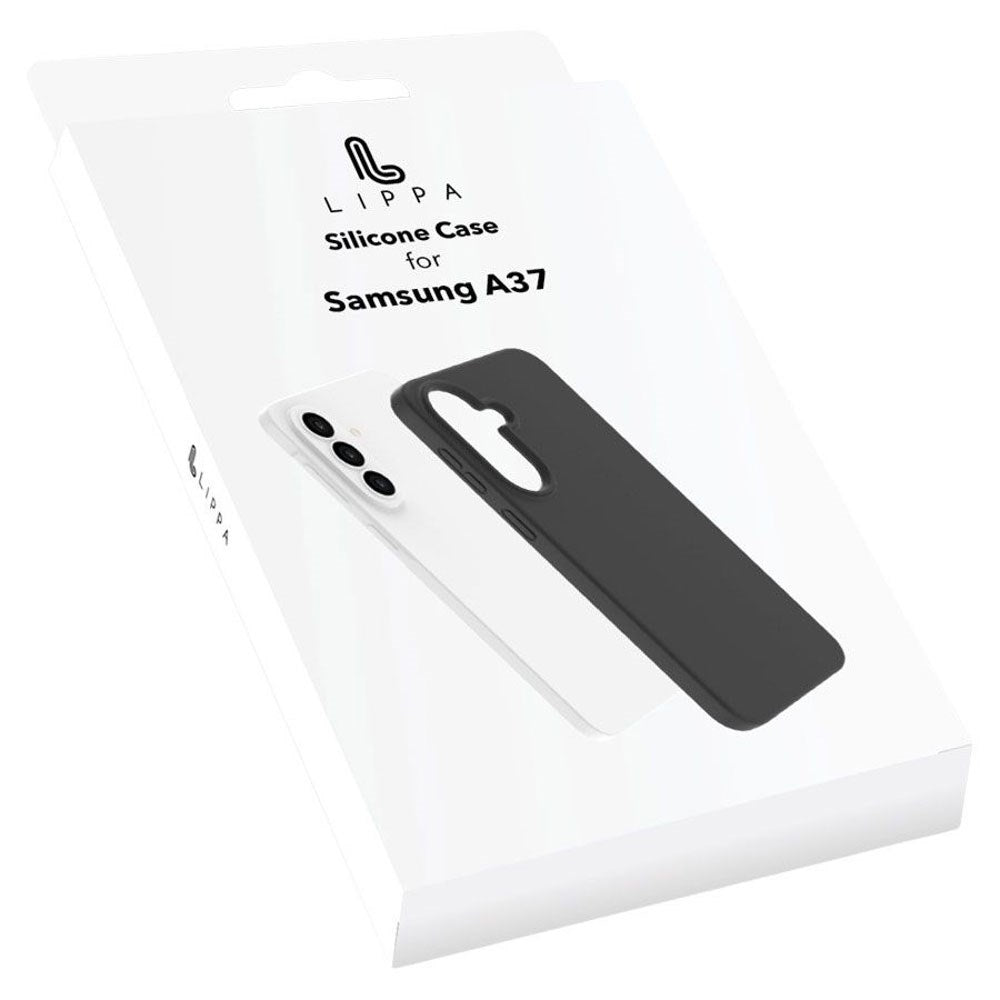 Samsung Galaxy A37 Lippa Silikone Bagside Cover - Sort