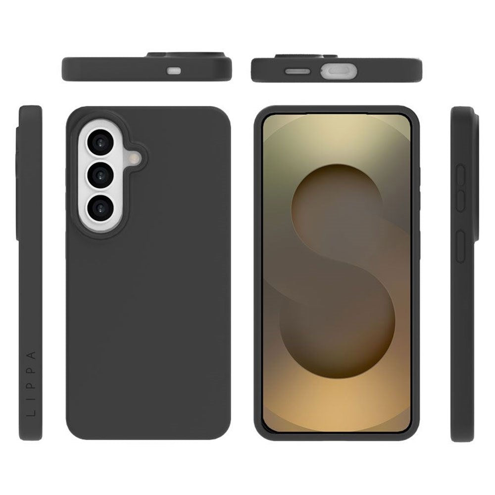 Samsung Galaxy S26 Lippa Silikone Bagside Cover - Sort