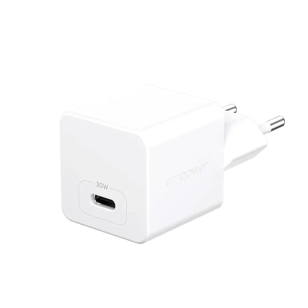 empower by PanzerGlass Turbo Vægoplader - 1x USB-C - 30W - Silver White