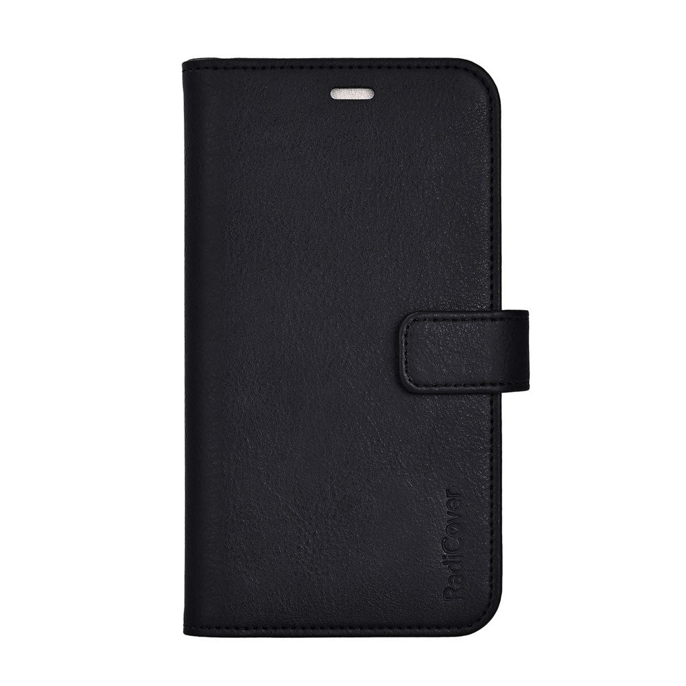 iPhone 17 Pro RadiCover Anti Stråling Kunstlæder Flip Cover m. Pung - Sort