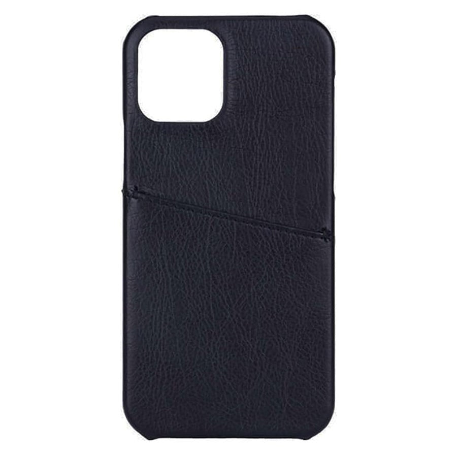 iPhone 12 Pro / 12 Onsala Collection Læder Cover m. Kortlomme - Sort