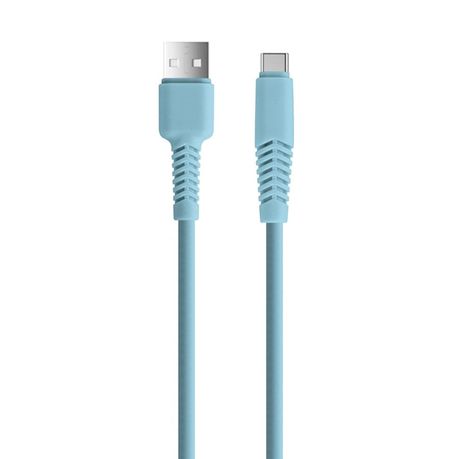 USB-C Kabel 10 W fra Setty - 1,5 m. - Lyseblå