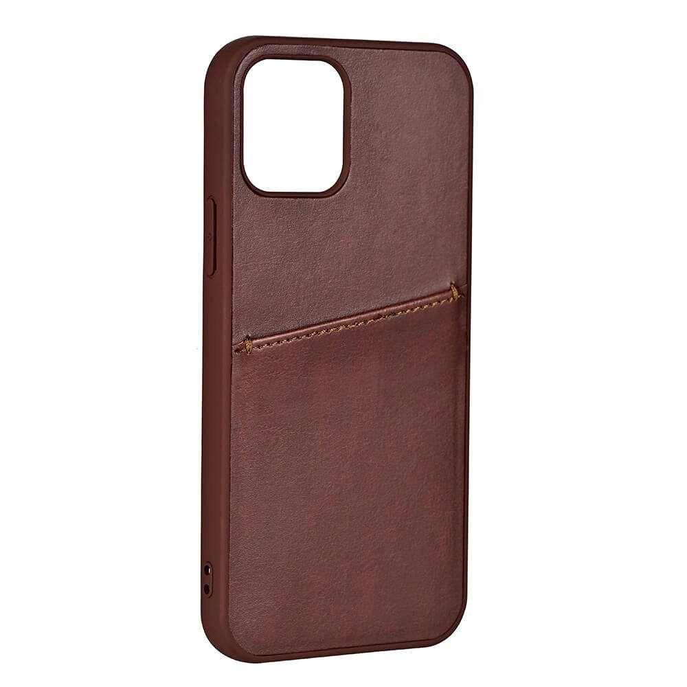 Buffalo iPhone 13 Mini Kunstlæder Bagside Cover m. Kortlomme - Brun