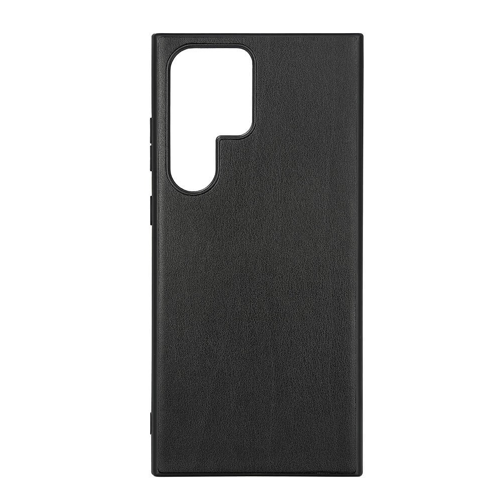 Samsung Galaxy S23 Ultra Buffalo Ægte Læder Bagside Cover - Sort