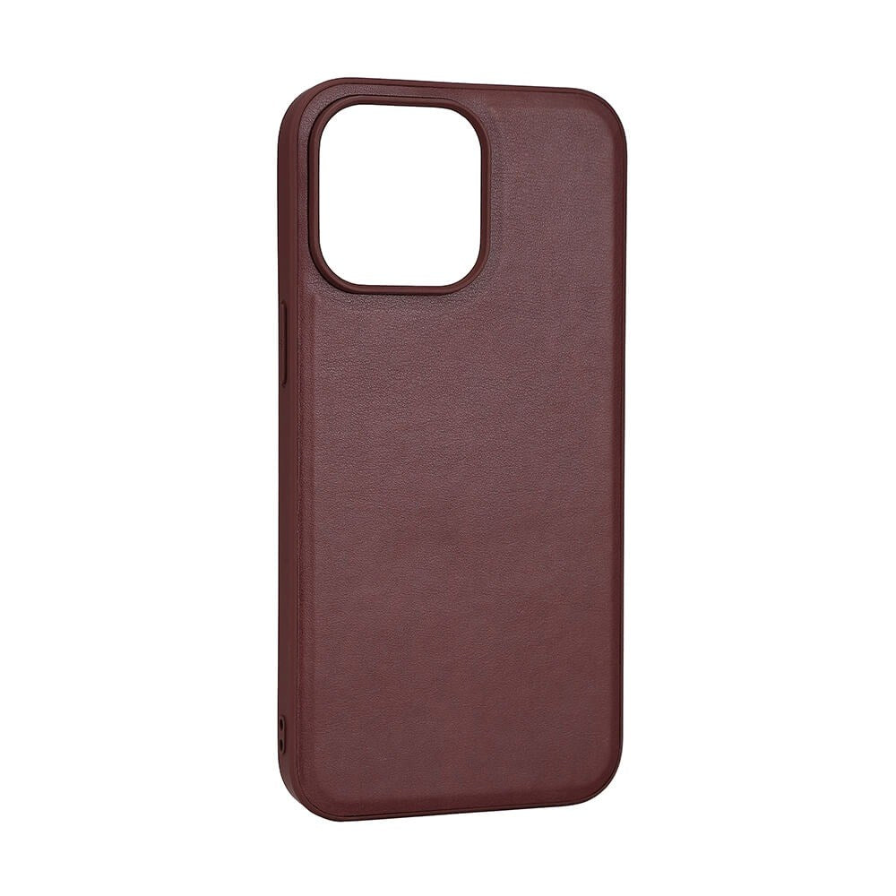 iPhone 15 Pro Max Buffalo Ægte Læder Bagside Cover - MagSafe Kompatibel - Brun