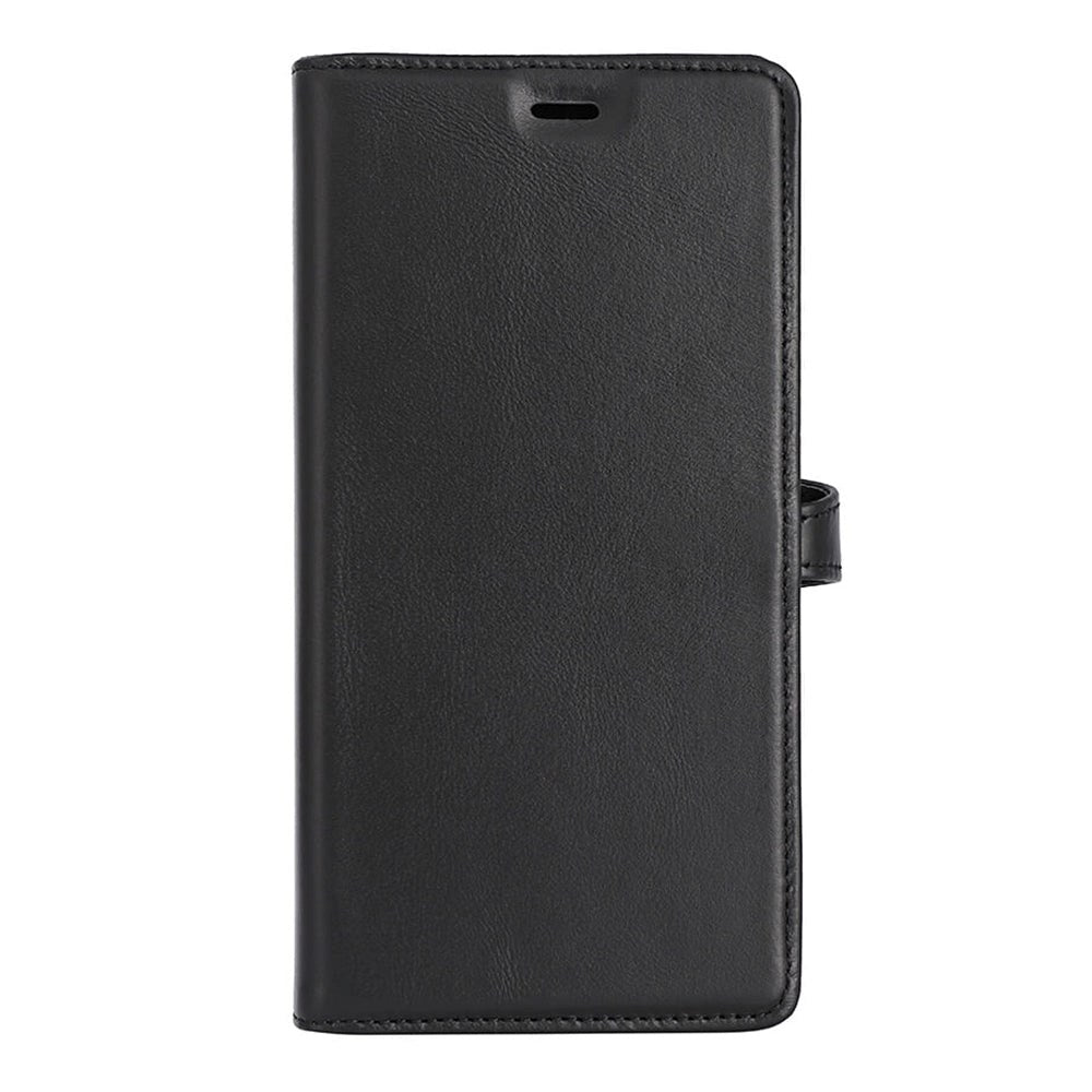 Samsung Galaxy S24 Ultra Buffalo 2-in-1 Wallet Ægte Læder Magnet Flip Cover m. Pung - Sort