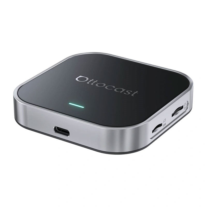 Ottocast OttoAibox Trådløs Apple CarPlay & Android Auto Adapter - Sort