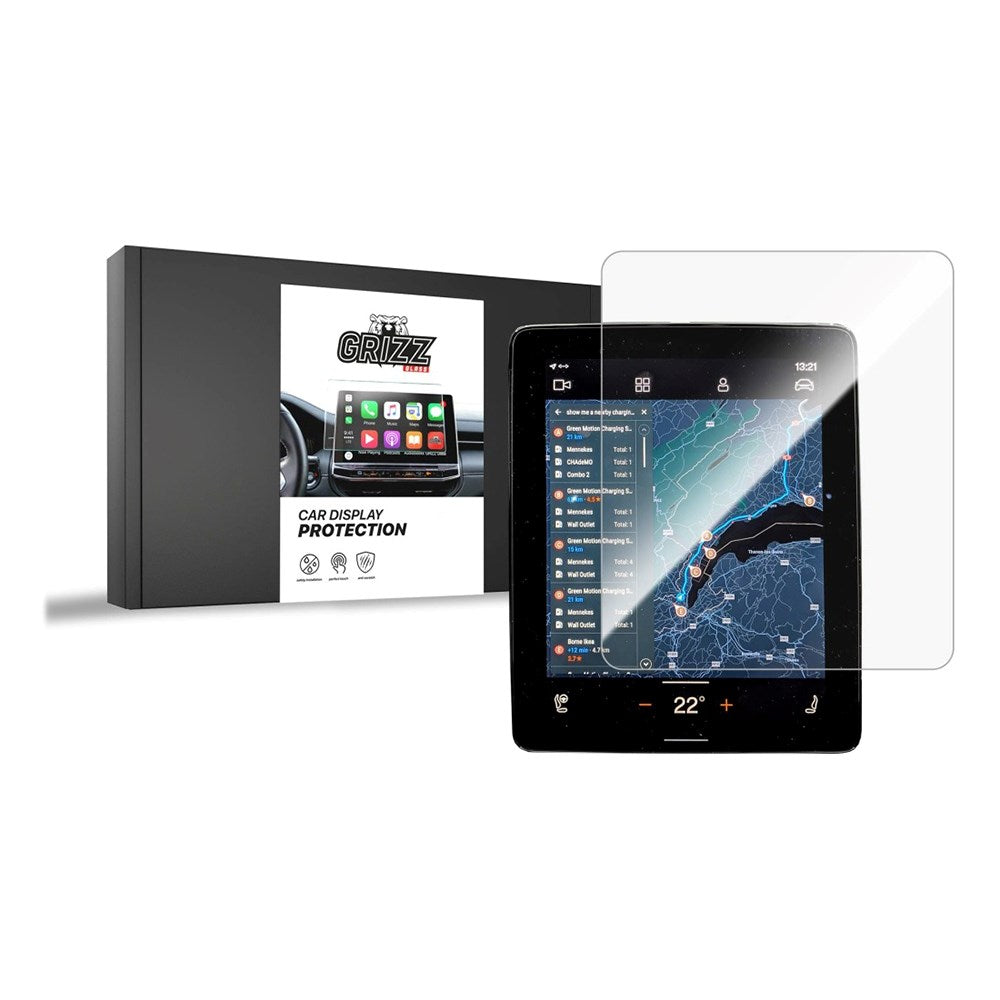 GrizzGlass Polestar 2 (2021 - 2024) Skærmbeskyttelsesfilm til Display - Gennemsigtig