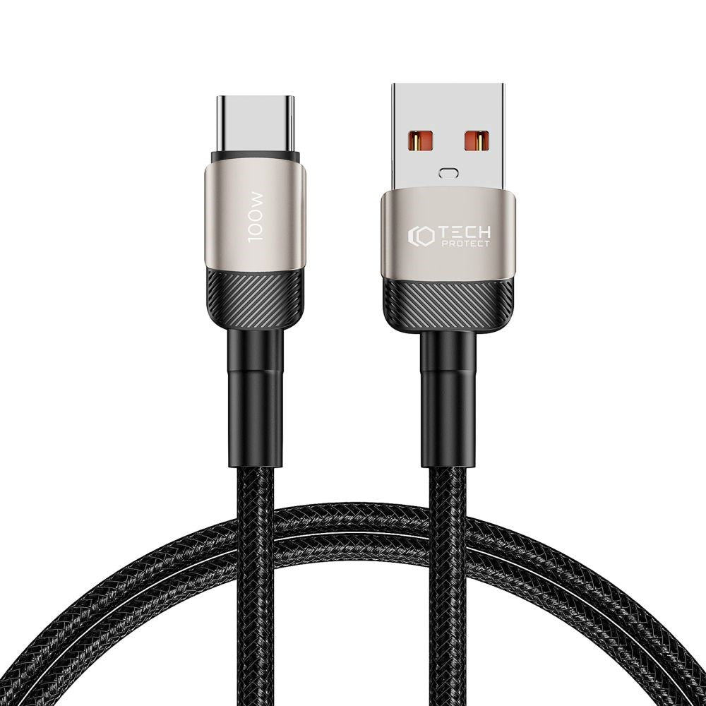 Tech-Protect Ultraboost Evo USB-A til USB-C Kabel 1000W/5A 1m - Titanium