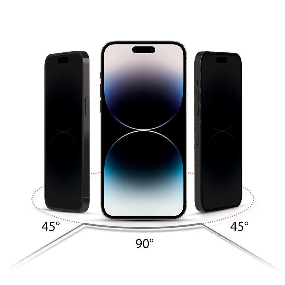 iPhone 17 Pro Max / 16 Pro Max Hofi Glass Pro+ Skærmbeskyttelse m. Privacy - Case Friendly - 2-Pak - Sort Kant