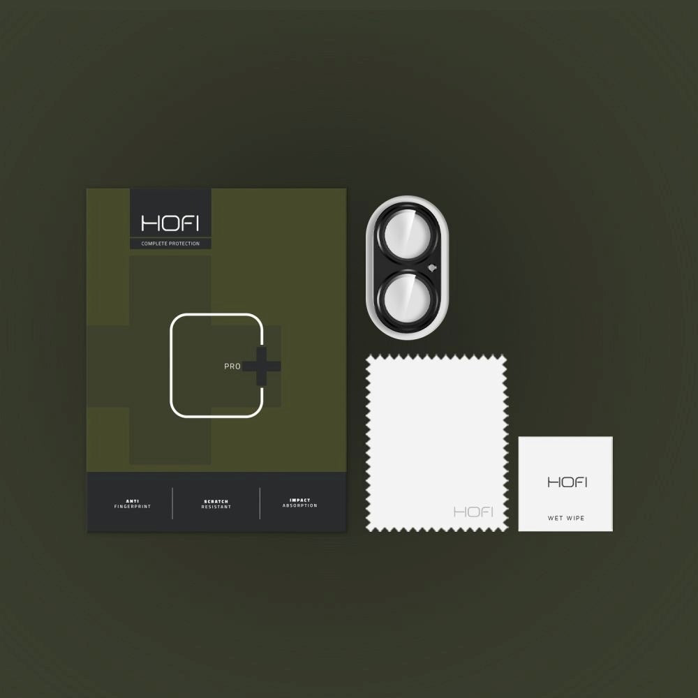 iPhone 16 / 16 Plus Hofi Cam Pro+ Beskyttelsesglas til Kameralinse - Sort