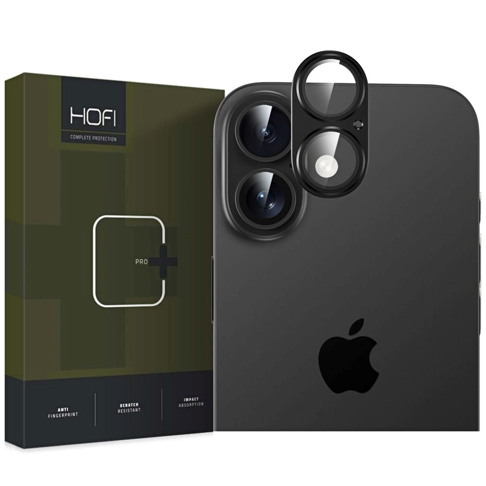 iPhone 16 / 16 Plus Hofi Cam Pro+ Beskyttelsesglas til Kameralinse - Sort
