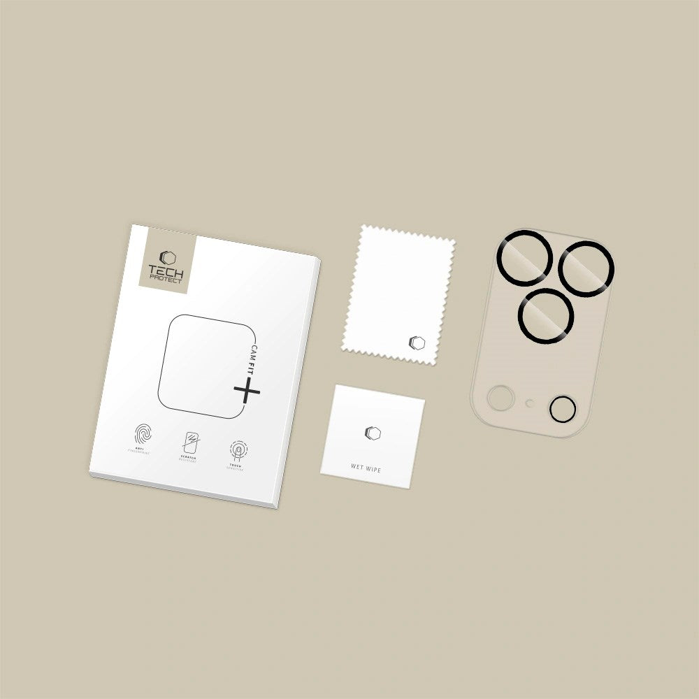 Tech-Protect Cam Fit+ - iPhone 17 Pro - Kameralinsebeskyttelsesglas - Gennemsigtig