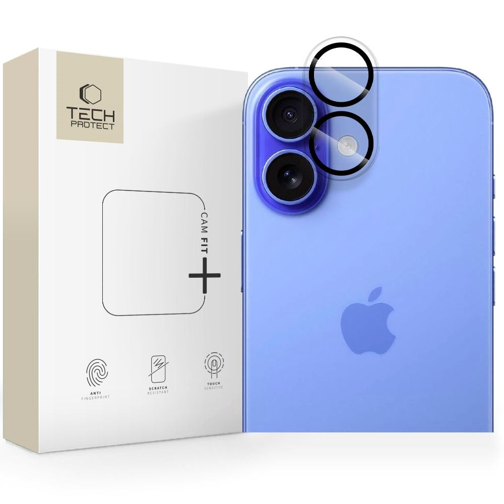 Tech-Protect Cam Fit+ - iPhone 17 - Kameralinsebeskyttelsesglas - Gennemsigtig